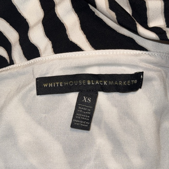 White House Black Market Off The Shoulder Zebra Print Top - Picture 5 of 5